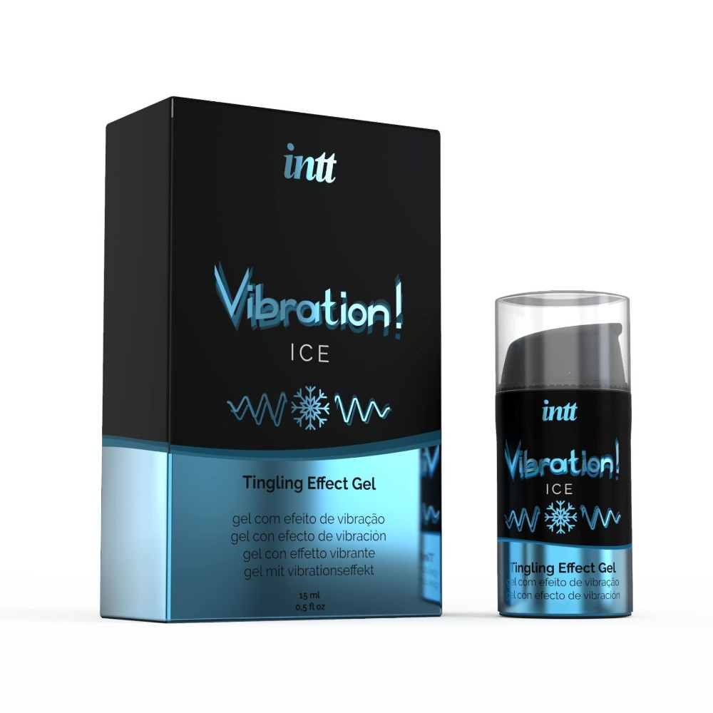 Рідкий вібратор Intt Vibration Ice (15 мл), густий гель, дуже незвичайний, діє до 30 хвилин - зображення 1