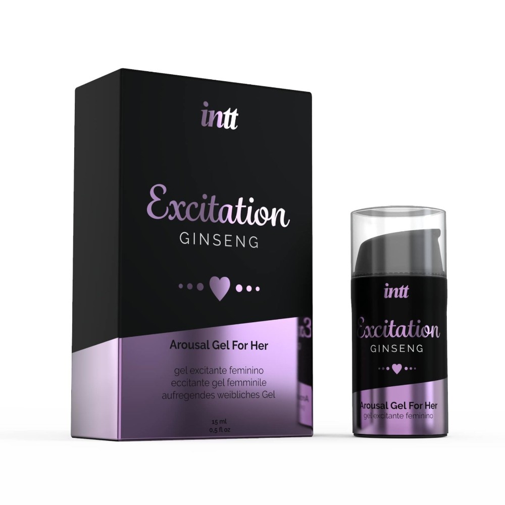 Збуджувальний гель Intt Excitation (15 мл) з екстрактом женьшеню, з ефектом вібрації - зображення 1