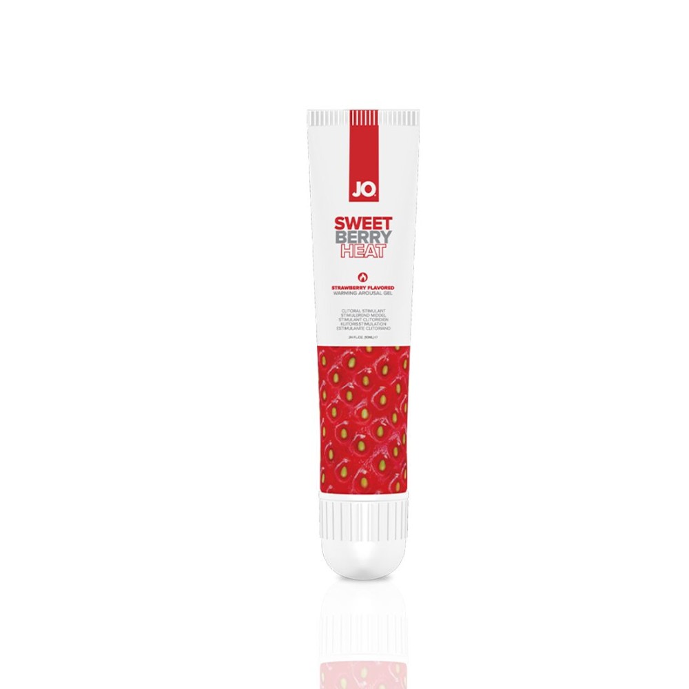 Гель для клітора JO Sweet Berry Heat (10 мл), можна для поцілунків, вібрація з розігрівом - зображення 1