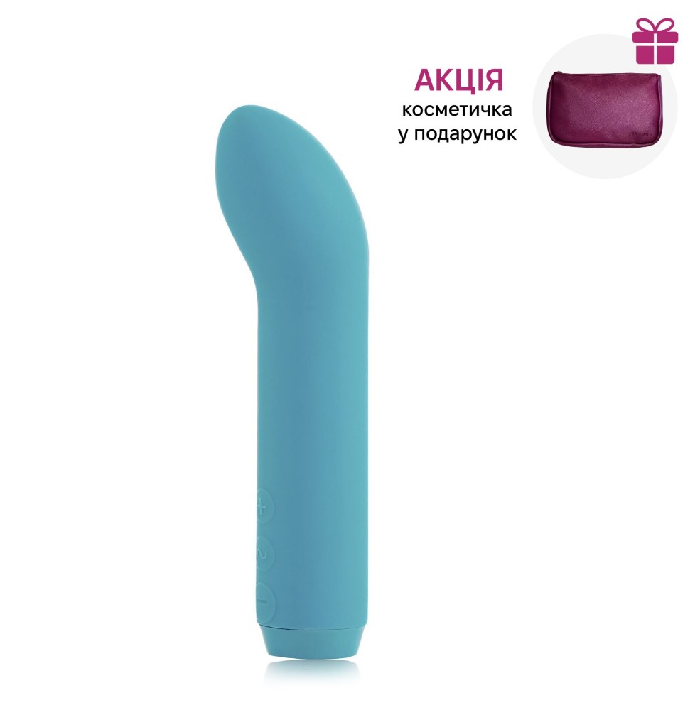 Преміум вібратор Je Joue - G-Spot Bullet Vibrator Teal з глибокою вібрацією  + подарунок косметичка - зображення 1