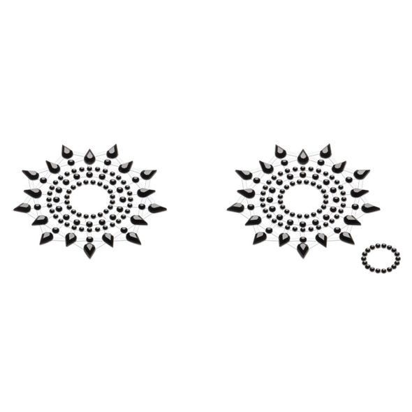Пестіс з кристалів Petits Joujoux Gloria set of 2 - Black, прикраса на груди - зображення 1