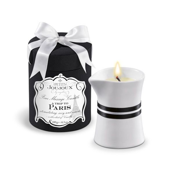 Масажна свічка Petits Joujoux - Paris - Vanilla and Sandalwood (190 г) розкішна упаковка - зображення 1