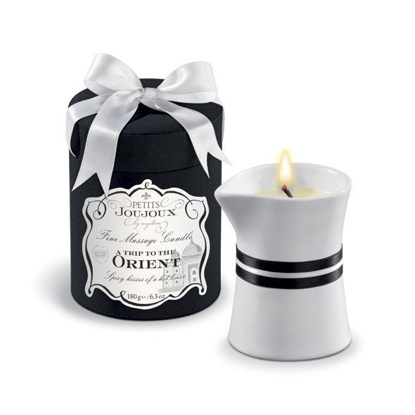 Масажна свічка Petits Joujoux - Orient - Pomegranate and White Pepper (190 г) розкішна упаковка - зображення 1