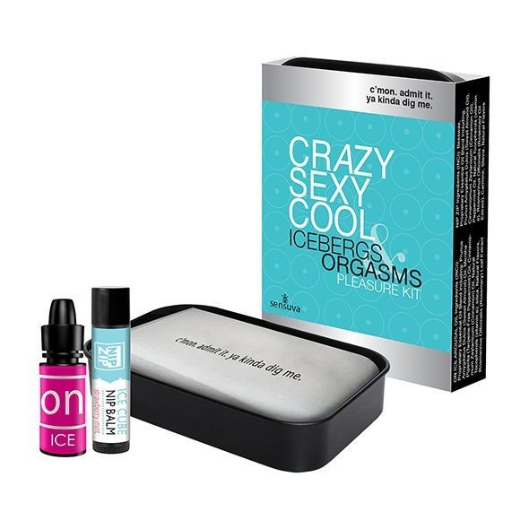 Подарунковий набір Sensuva Crazy Sexy Cool: рідкий вібратор та бальзам для сосків охолоджувальні - зображення 1