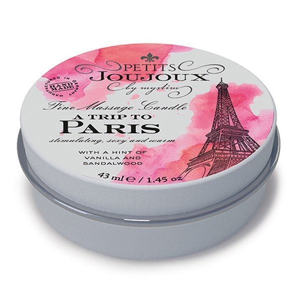 Масажна свічка Petits Joujoux - Paris - Vanilla and Sandalwood (43 мл) з афродизіаками - зображення 1