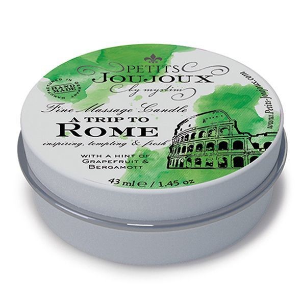 Масажна свічка Petits Joujoux - Rome - Grapefruit and Bergamott (43 мл) з афродизіаками - зображення 1