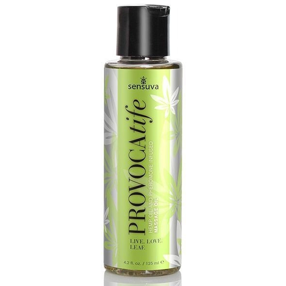 Масажна олія Sensuva: Provocatife Hemp Oil Infused Massage (125 мл) з феромонами і олією конопель - зображення 1