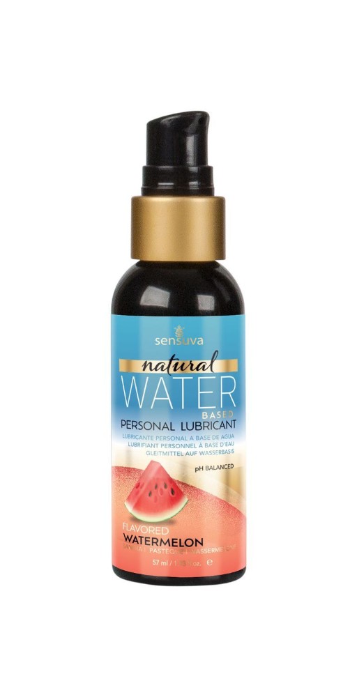 Змазка на водній основі Sensuva Natural Water-Based Watermelon (57мл) без гліцерину та парабенів - зображення 1