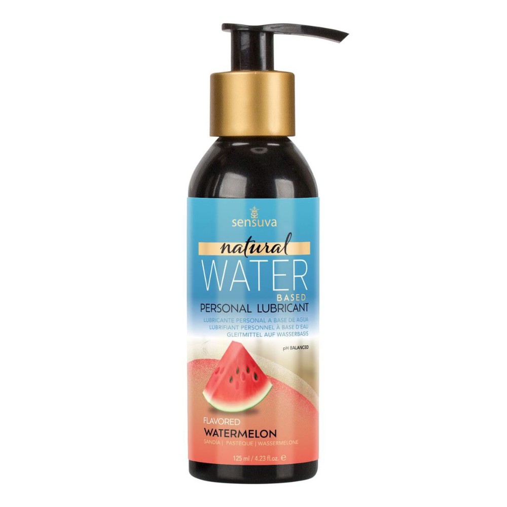 Змазка на водній основі Sensuva Natural Water-Based Watermelon (125мл) без гліцерину та парабенів - зображення 1
