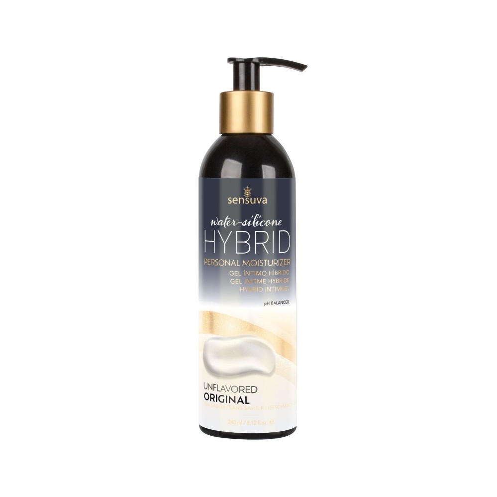 Змазка водно-силіконова Sensuva Hybrid Formula (240 мл) без цукру, можна для оральних пестощів - зображення 1