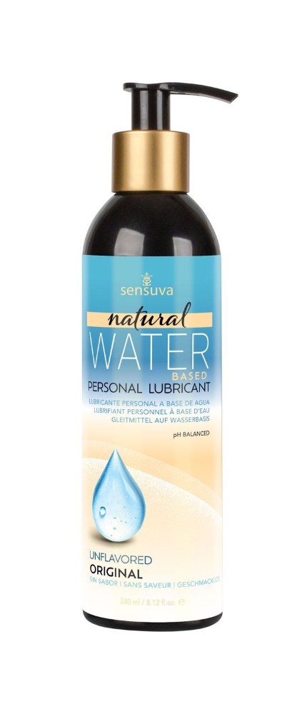Лубрикант на водній основі Sensuva - Natural Water-Based (240 мл), без гліцерину та парабенів - зображення 1