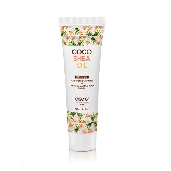 Органічна кокосова олія каріте (ши) для тіла EXSENS Coco Shea Oil 100 мл, сертифікат ECOCERT - зображення 1