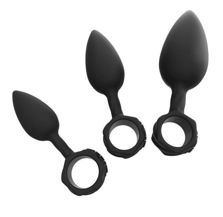 Набір анальних пробок Bathmate Anal Training Plugs, діаметр 2,5 см - 3,1см - 3,8см - зображення 1