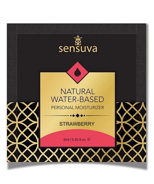 Пробник Sensuva - Natural Water-Based Strawberry (6 мл) - зображення 1