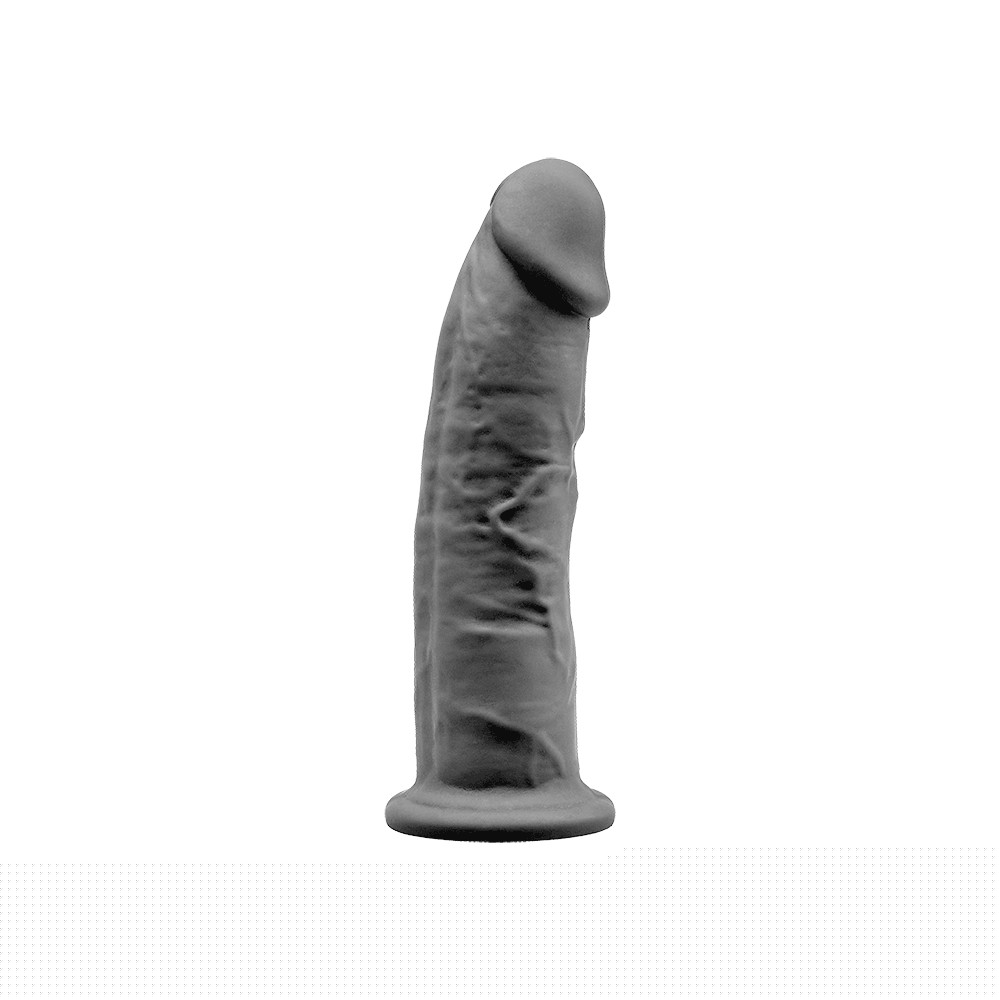 Фалоімітатор SilexD Robby Black (MODEL 2 size 6in), двошаровий, силікон + Silexpan, діаметр 3,5см - зображення 1