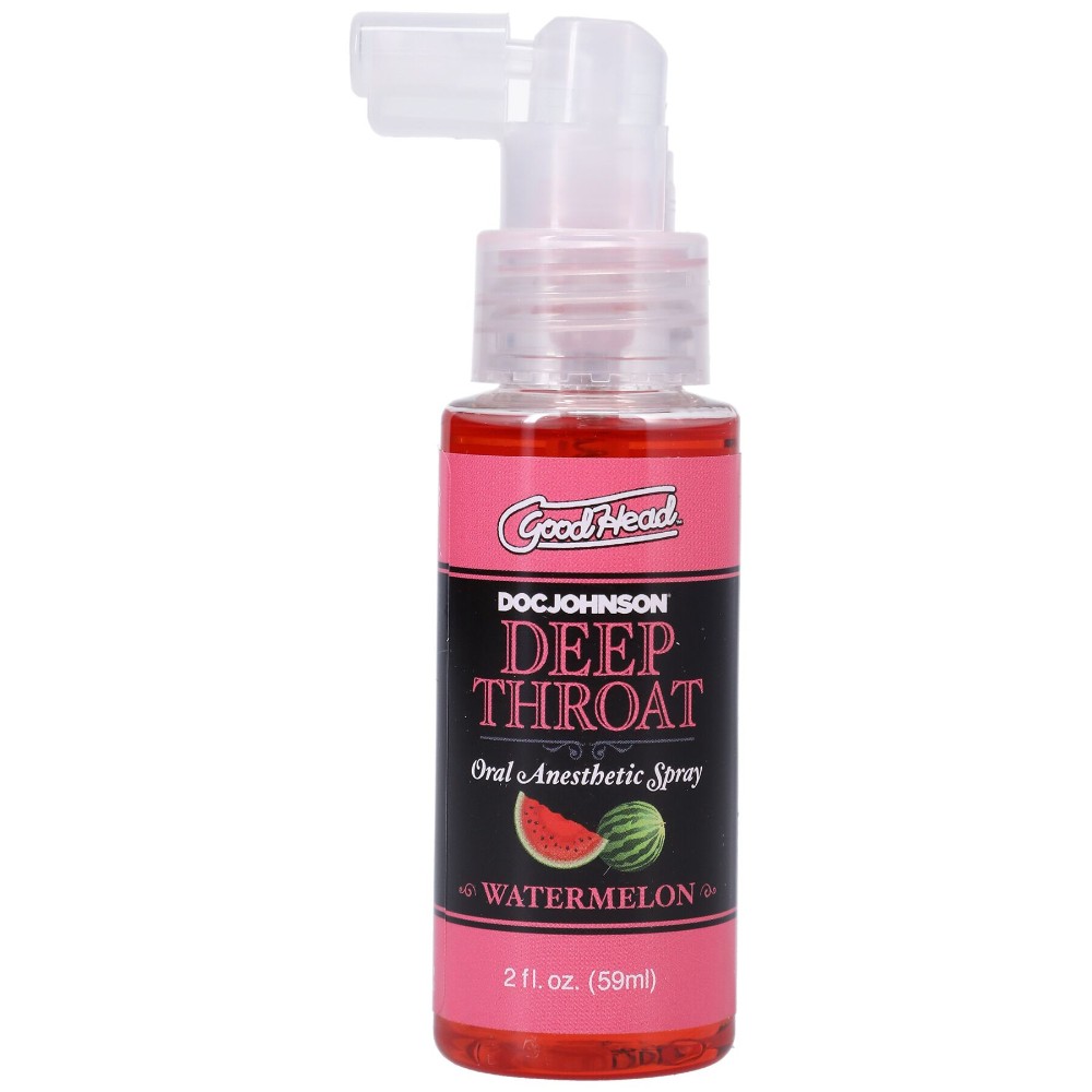 Спрей для мінету Doc Johnson GoodHead DeepThroat Spray - Watermelon 59 мл для глибокого мінету - зображення 1