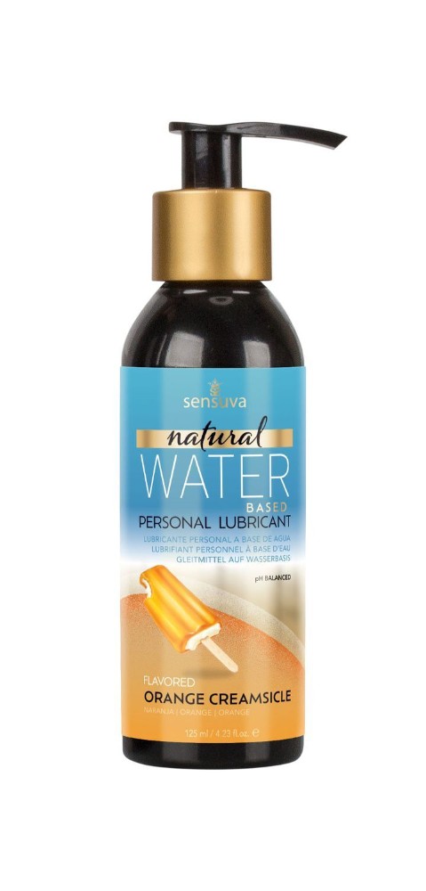 Змазка на водній основі Sensuva Natural Water-Based Orange Creamsicle 125мл без гліцерину, парабенів - зображення 1
