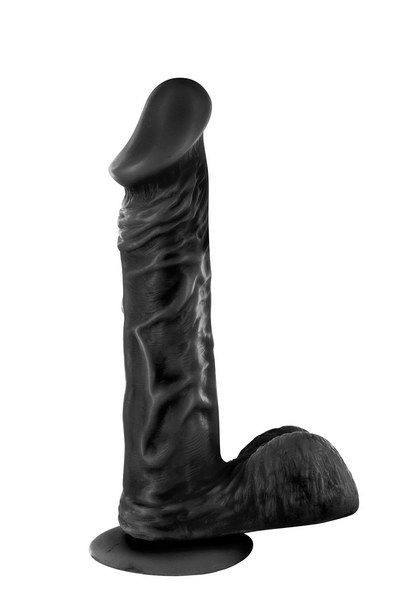 Фалоімітатор Real Body — Real Tony Black, TPE, діаметр 3,5 см - зображення 1