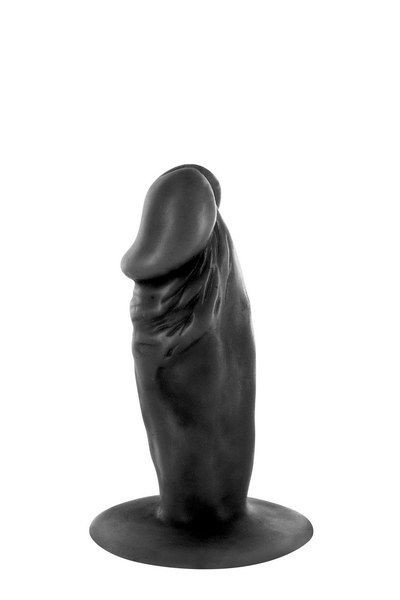 Фалоімітатор Real Body — Real Tim Black, TPE, діаметр 3,4 см - зображення 1