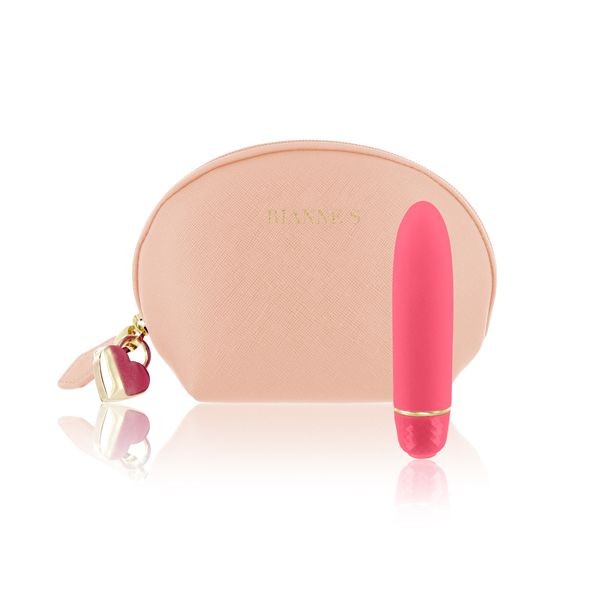 Віброкуля RIANNE S — Classique Vibe мінівібратор на 7 режимів, чохол-косметичка Coral - зображення 1