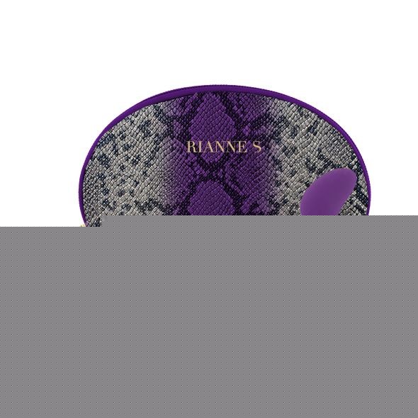 Вібратор для точки G Rianne S: Boa Mini Purple, 10 режимів роботи, медичний силікон, косметичка-чохо - зображення 1
