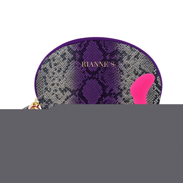 Вібратор для точки G Rianne S: Boa Mini Pink, 10 режимів роботи, медичний силікон, косметичка-чохол - зображення 1