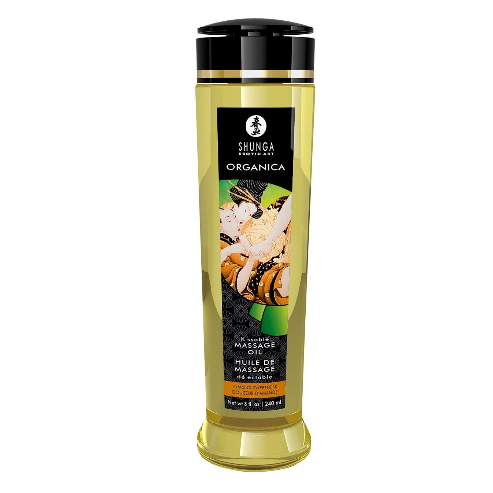 Органічна масажна олія Shunga ORGANICA – Almond Sweetness (240 мл) з вітаміном Е - зображення 1