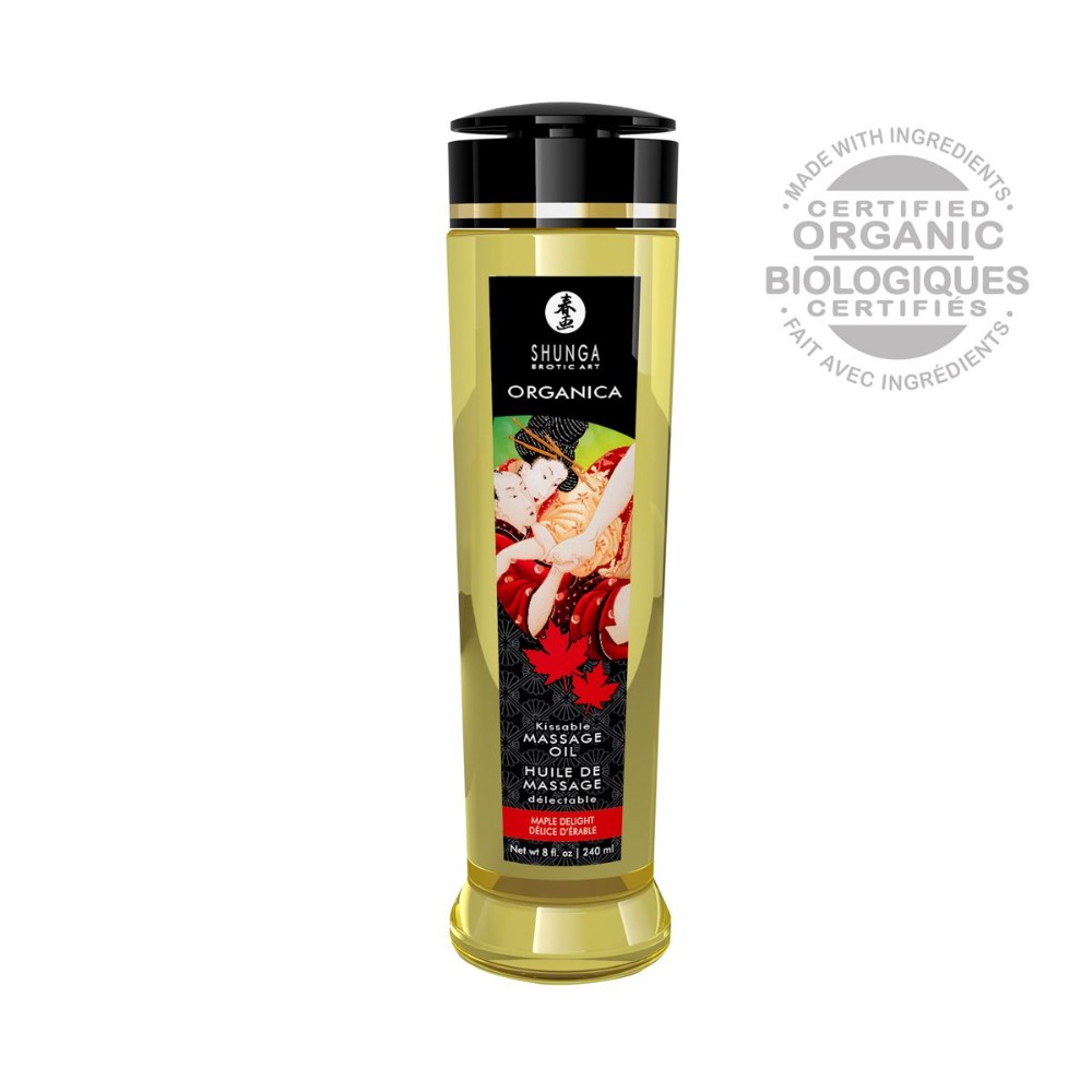 Органічна масажна олія Shunga ORGANICA – Maple Delight (240 мл) з вітаміном Е - зображення 1