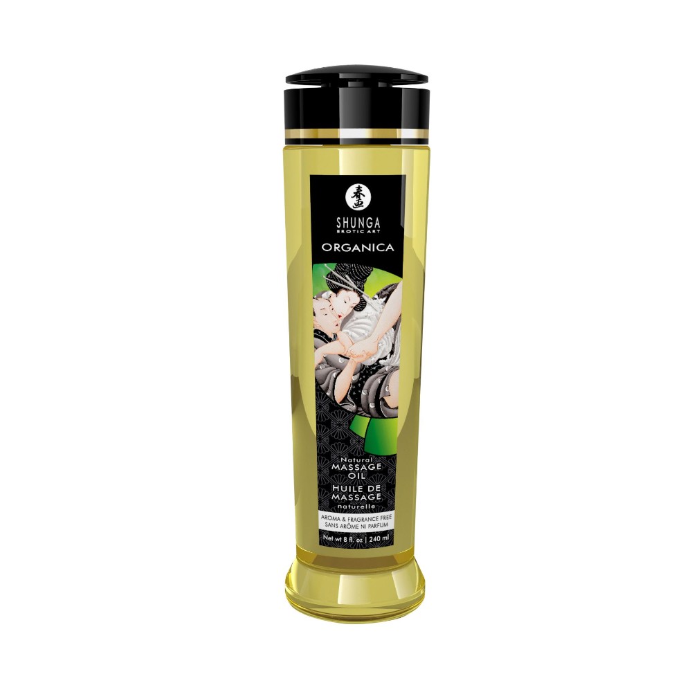 Органічна масажна олія Shunga ORGANICA – Natural (240 мл) з вітаміном Е - зображення 1