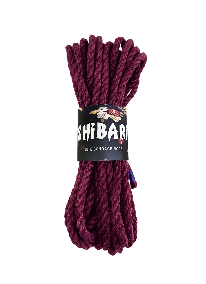 Джутова мотузка для шібарі Feral Feelings Shibari Rope, 8 м фіолетова - зображення 1
