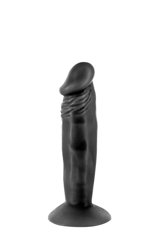 Фалоімітатор із присоскою Real Body — Real Zack Black, TPE, діаметр 3,7 см - зображення 1
