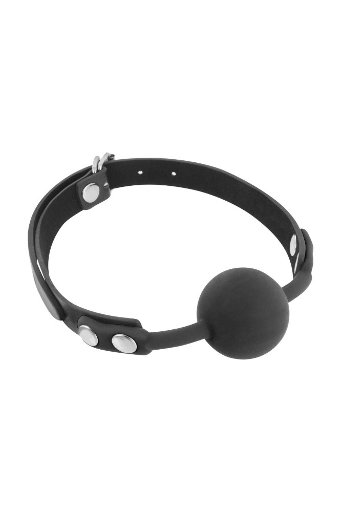 Класичний кляп з силіконовою кулькою Fetish Tentation Silicone Gag Ball - зображення 1