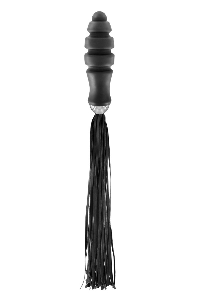 Флогер з ручкою для проникнення Fetish Tentation Whip with Ogive Handle - зображення 1