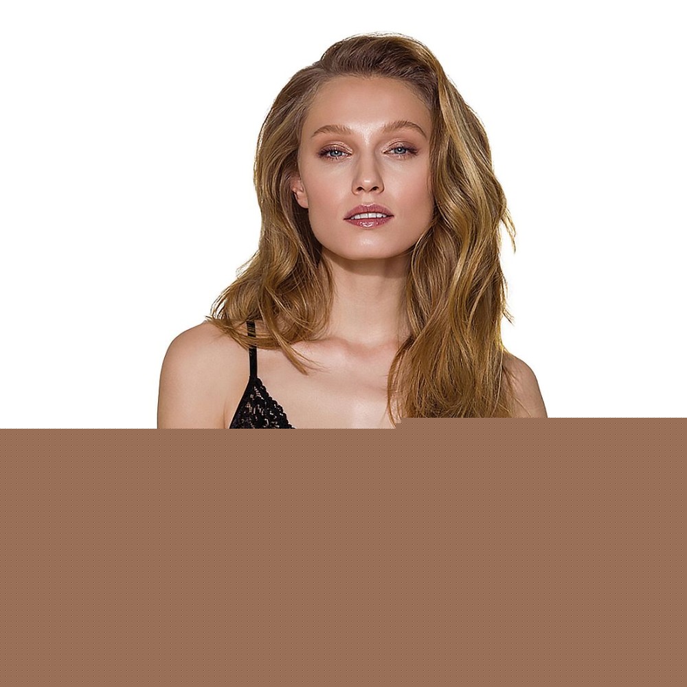 Еластичний топ з мереживом Passion PS001 TOP S, black - зображення 1