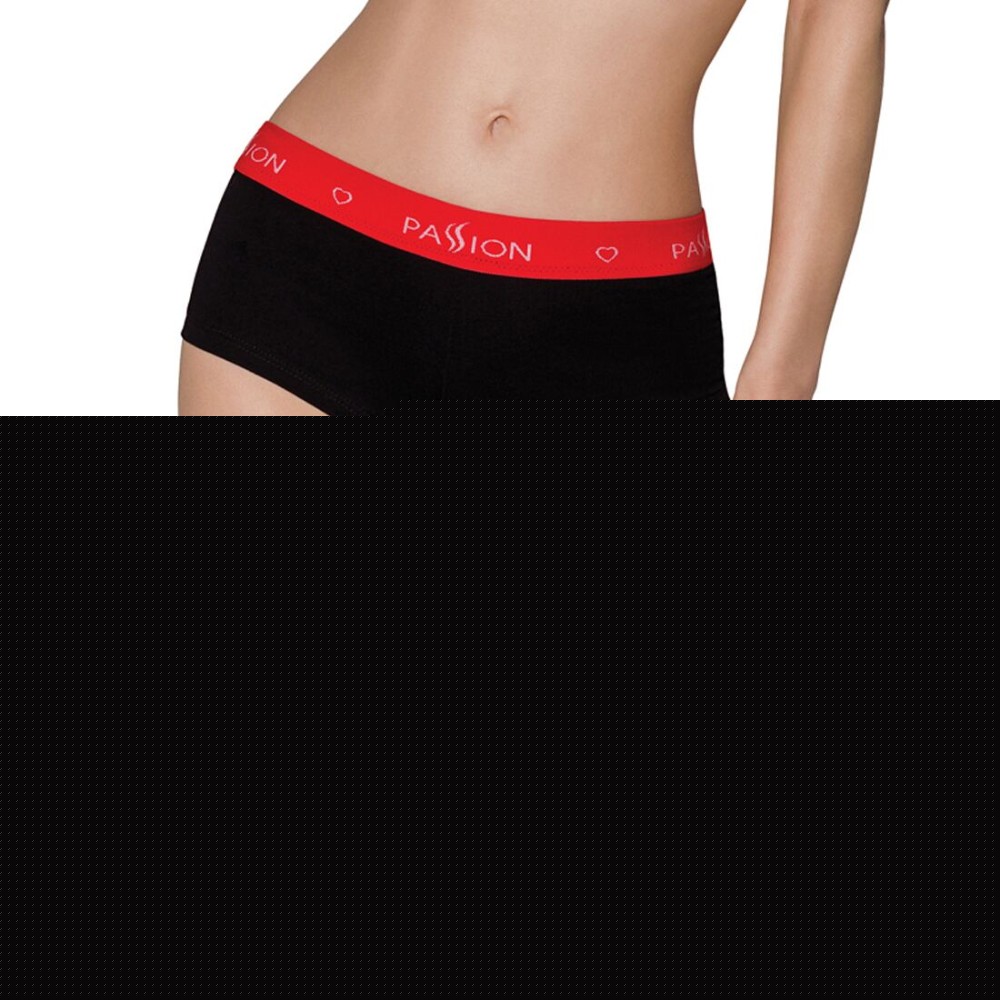 Трусики-шортики Passion PS003 PANTIES L, black - зображення 1