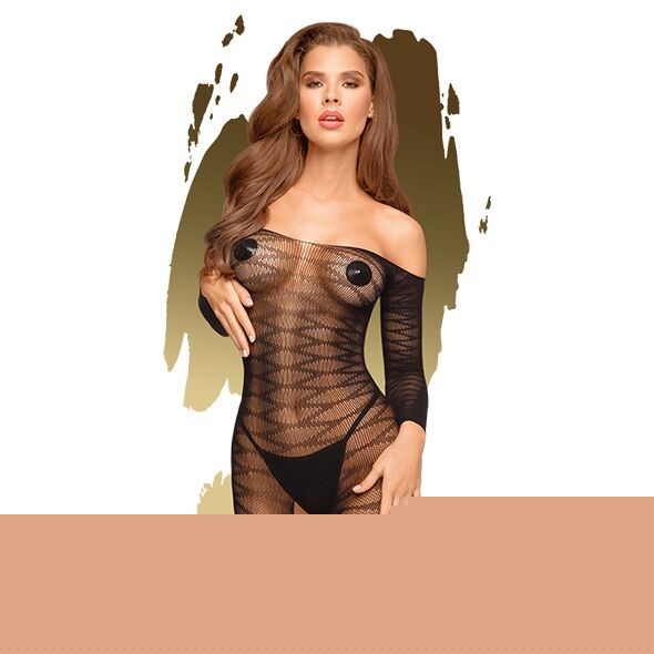 Бодістокінг з довгими рукавами Penthouse - Dreamy Diva Black S/L - зображення 1