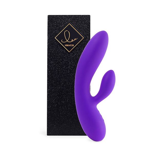 Гнучкий вібратор кролик з двома моторами FeelzToys Lea Rabbit Vibrator Medium Purple - зображення 1