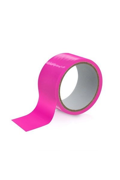 Скотч для бондажа Fetish Tentation Fuchsia (15м), не липне до шкіри і волосків, тільки сам до себе - зображення 1