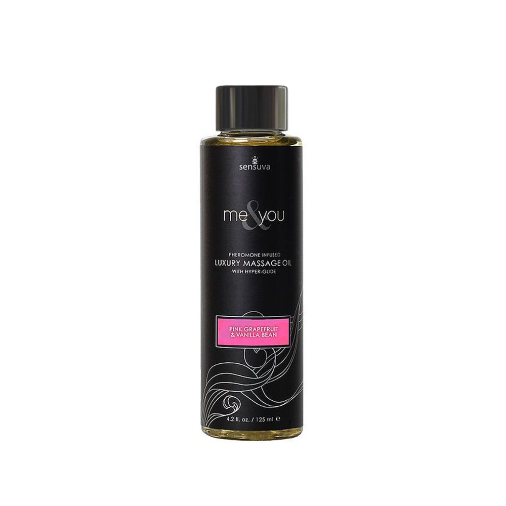 Масажна олія Sensuva — Me&You Pink Grapefruit & Vanilla Bean (125 мл) з феромонами - зображення 1