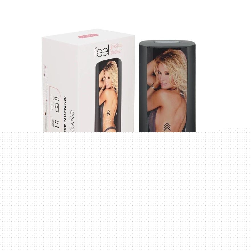 Мастурбатор Kiiroo Onyx + Jessica Drake, 10 стискних кілець, не треба рухати, теледільдоніка - зображення 1