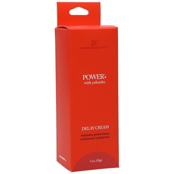 Потужний крем-пролонгатор Doc Johnson Power+with Yohimbe Delay Cream, екстракт Йохимбе, 56 г, коробка - зображення 1