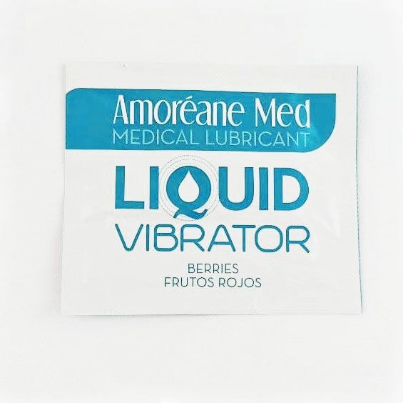 Пробник лубриканта з ефектом вібрації Amoreane Med Liquid Vibrator Berries (2 мл) - зображення 1
