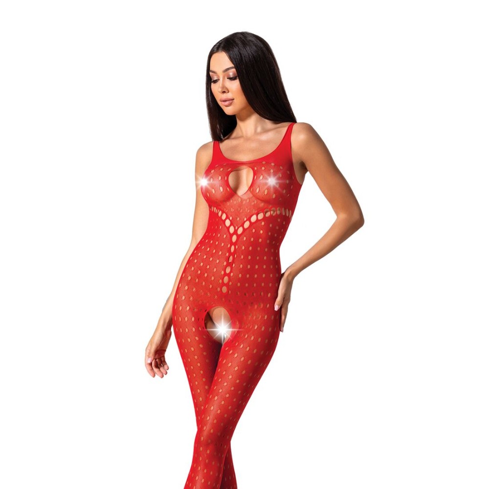 Бодістокінг з доступом до інтимних місць Passion BS078 red - зображення 1