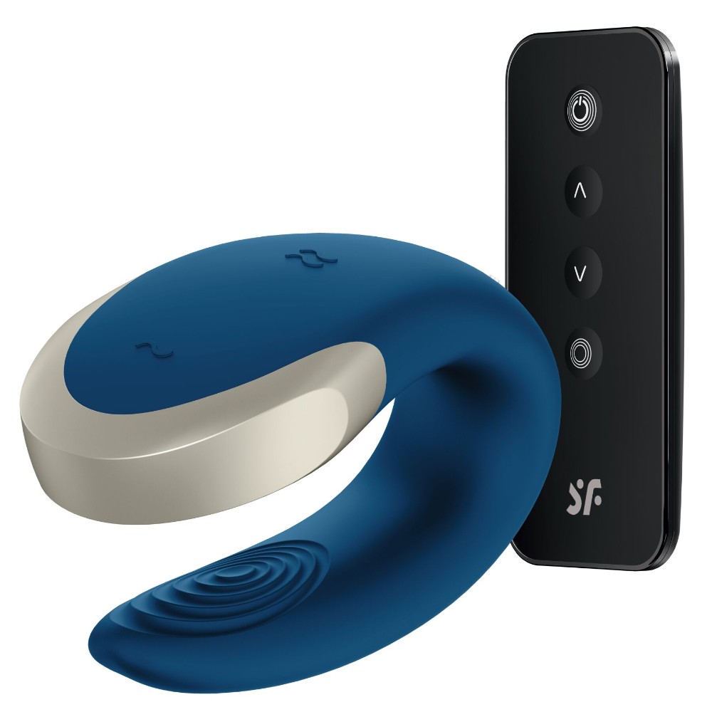 Смарт-вібратор для пар Satisfyer Double Love (Blue) - зображення 1