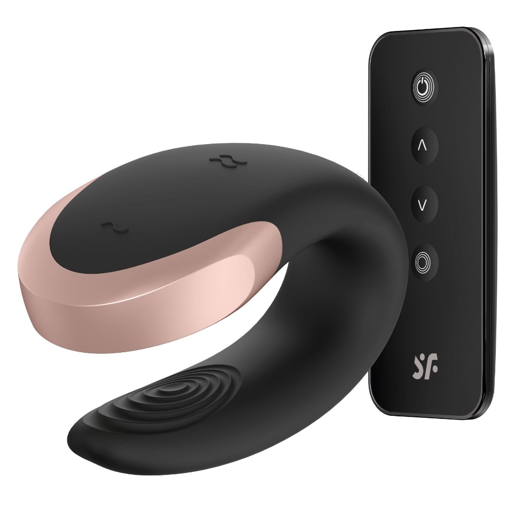 Смарт-вібратор для пар Satisfyer Double Love (Black) - зображення 1