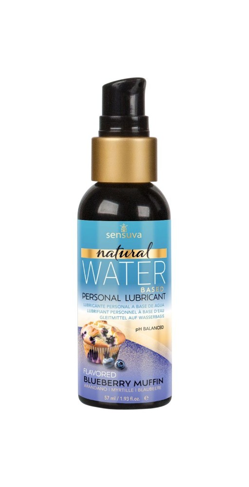 Змазка на водній основі Sensuva Natural Water-Based Blueberry Muffin 57мл без гліцерину та парабенів - зображення 1