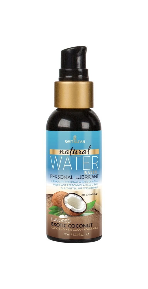 Змазка на водній основі Sensuva Natural Water-Based Exotic Coconut (57мл) без гліцерину та парабенів - зображення 1
