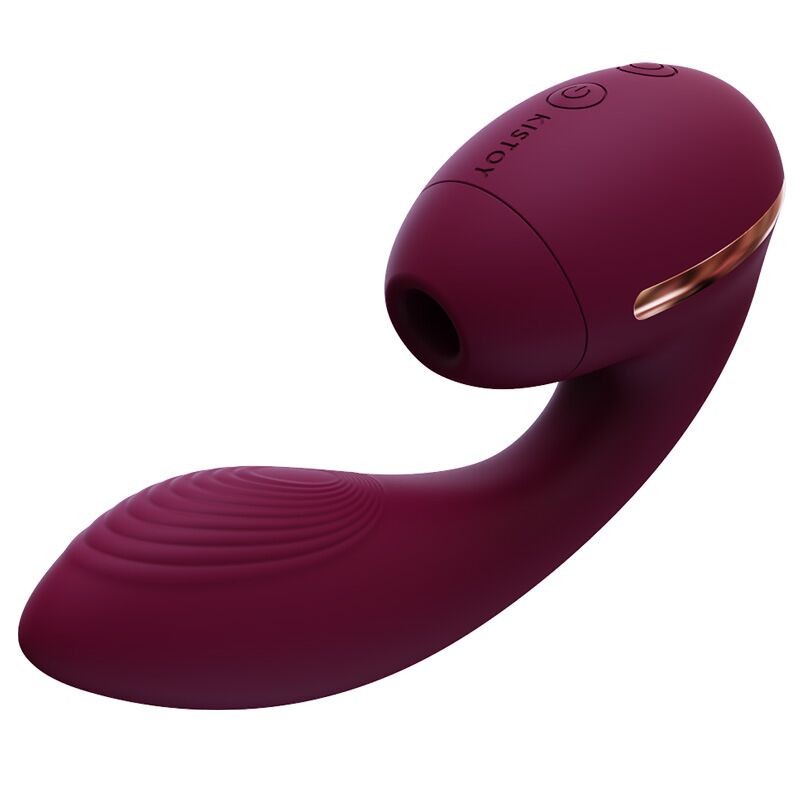 Вакуумний вібратор KISTOY Tina Mini Violet, вагінально-кліторальний - зображення 1