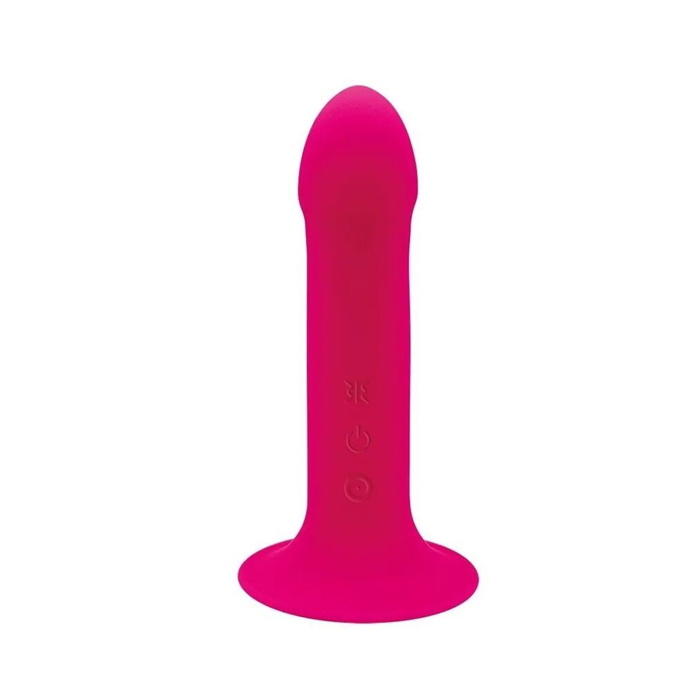 Двошаровий ділдо з вібрацією Adrien Lastic Hitsens 2 Pink, відмінно для страпона, макс діаметр 4 см, - зображення 1