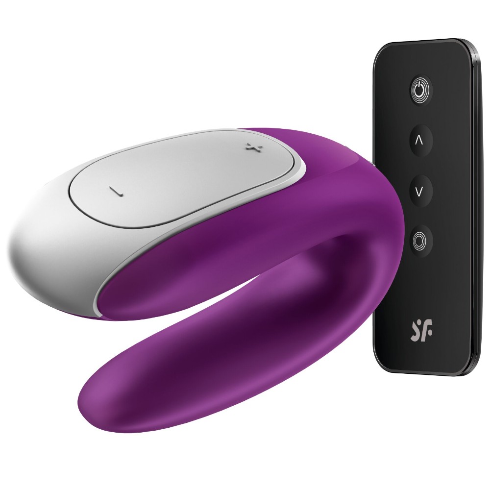Смарт-вібратор для пар Satisfyer Double Fun (Violet) з пультом ДК - зображення 1